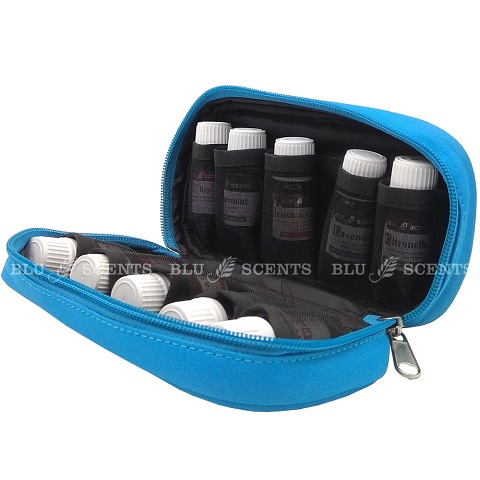 Pure Essential Oil Storage Pouch Sky Blue - Click Image to Close