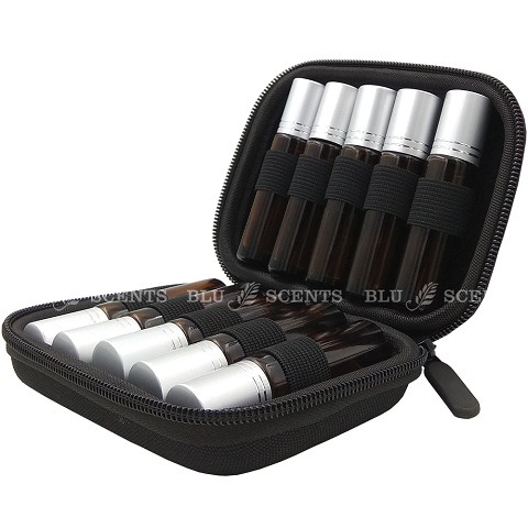 Black Traveling Pouch Roller Bottles - Click Image to Close