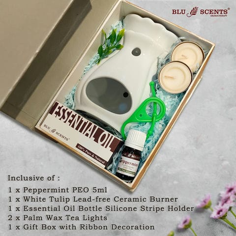 Refresh Peppermint with Tulip Burner Gift